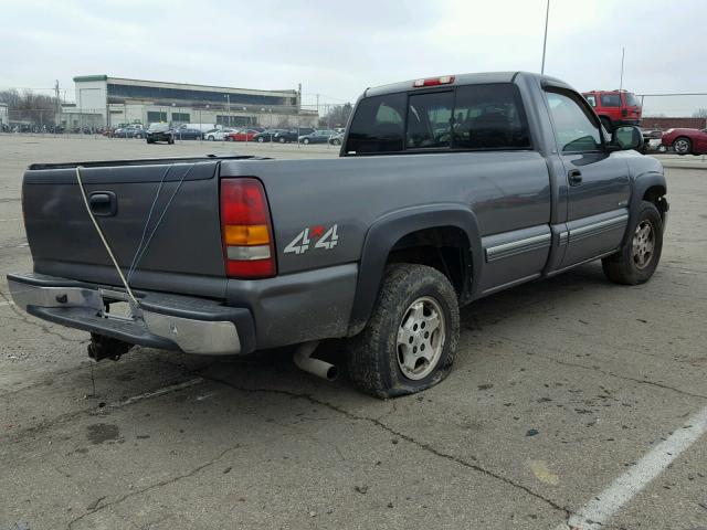 1GCEK14T2YE212648 - 2000 CHEVROLET SILVERADO GRAY photo 4