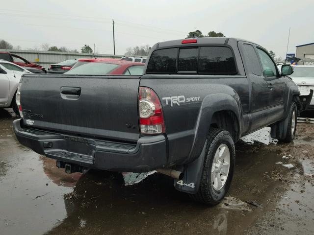 5TFUU4EN1EX084295 - 2014 TOYOTA TACOMA GRAY photo 4