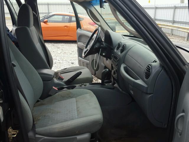 1J4GL48K55W665722 - 2005 JEEP LIBERTY SP BLACK photo 5
