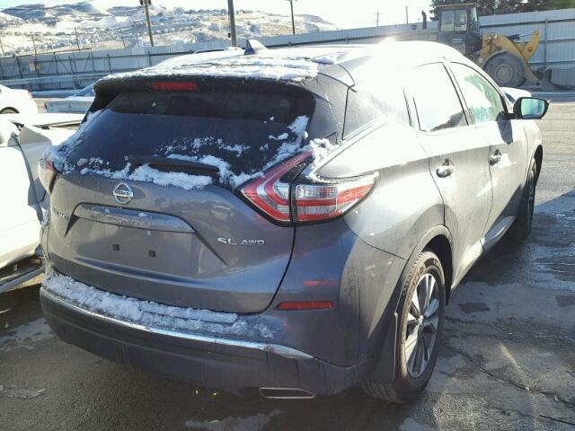 5N1AZ2MH7HN163678 - 2017 NISSAN MURANO S GRAY photo 4