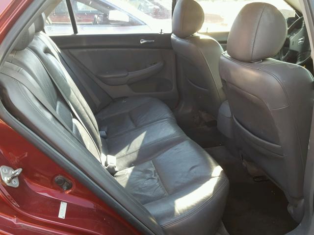 1HGCM668X6A031536 - 2006 HONDA ACCORD EX BURGUNDY photo 6