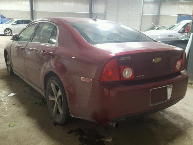 1G1ZJ57B19F173974 - 2009 CHEVROLET MALIBU 2LT RED photo 3