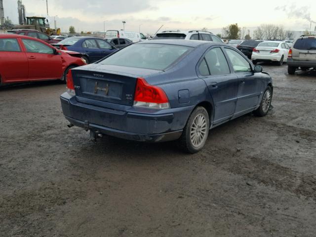 YV1RH592152470156 - 2005 VOLVO S60 2.5T BLUE photo 4