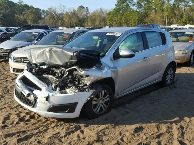 1G1JC6SG0D4226605 - 2013 CHEVROLET SONIC LT SILVER photo 2