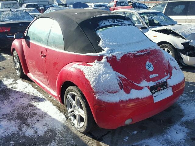 3VWCD21Y34M306577 - 2004 VOLKSWAGEN NEW BEETLE 红色 照片 3