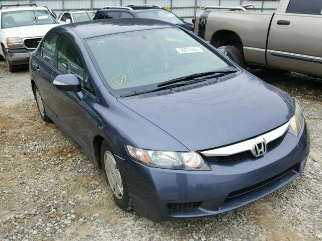 JHMFA36209S001442 - 2009 HONDA CIVIC HYBR BLUE photo 1