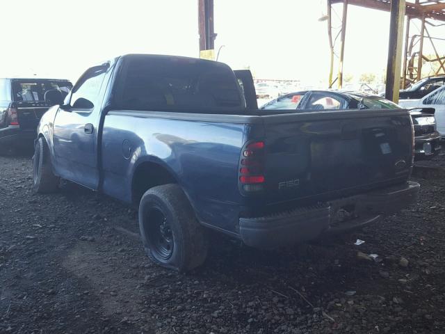 1FTRF17202NB79827 - 2002 FORD F150 BLUE photo 3