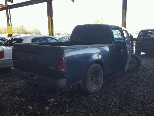 1FTRF17202NB79827 - 2002 FORD F150 BLUE photo 4