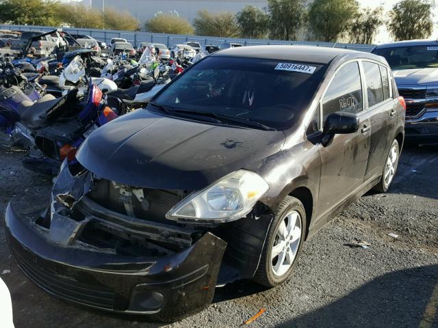 3N1BC1CP6BL505368 - 2011 NISSAN VERSA S BLACK photo 2