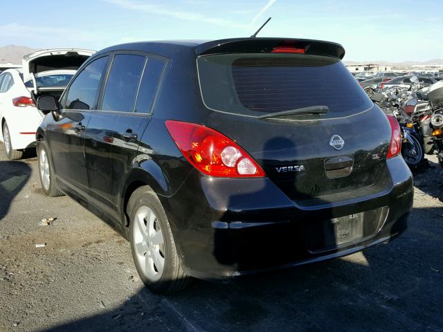 3N1BC1CP6BL505368 - 2011 NISSAN VERSA S BLACK photo 3