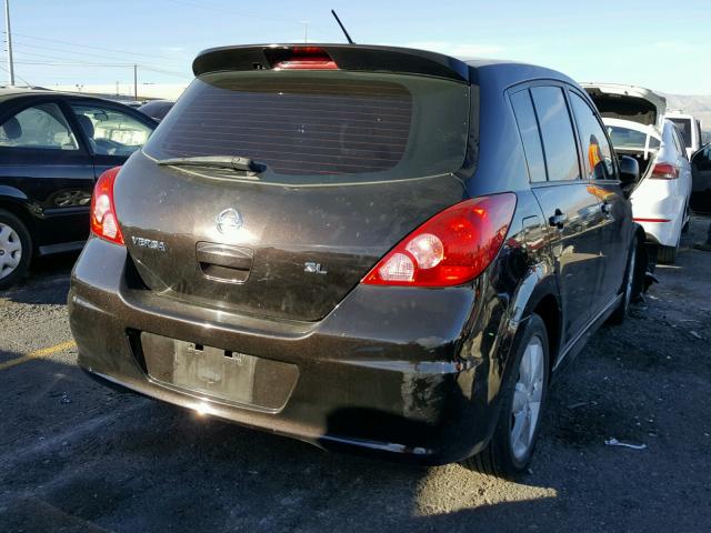 3N1BC1CP6BL505368 - 2011 NISSAN VERSA S BLACK photo 4