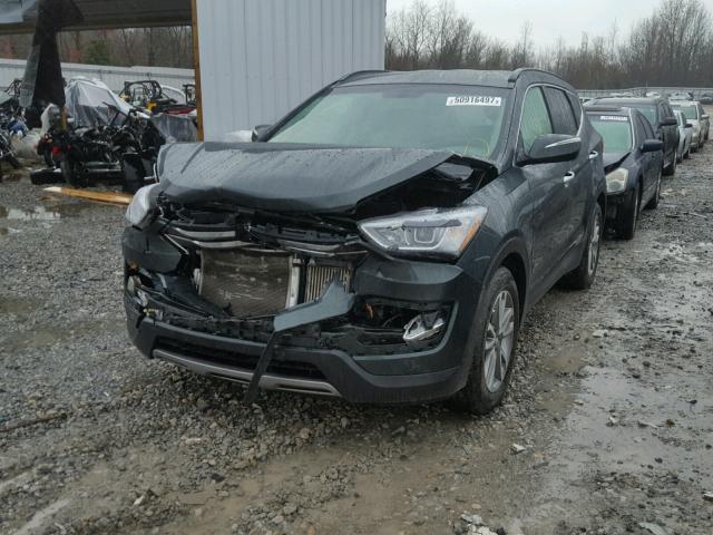 5XYZU3LA5EG125336 - 2014 HYUNDAI SANTA FE S BLACK photo 2