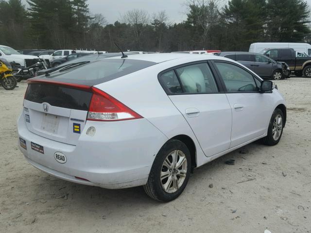 JHMZE2H79AS033329 - 2010 HONDA INSIGHT EX WHITE photo 4