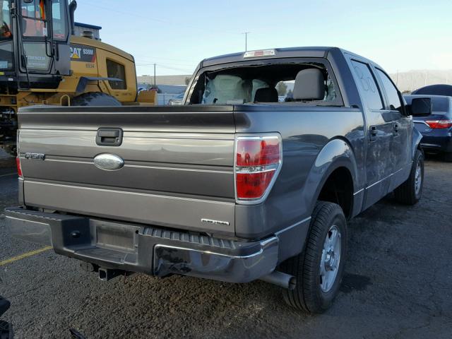 1FTFW1CF4BKE04375 - 2011 FORD F150 SUPER CHARCOAL photo 4