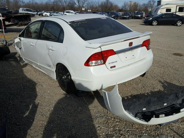 1HGFA15879L010808 - 2009 HONDA CIVIC EX თეთრი ფოტო 3