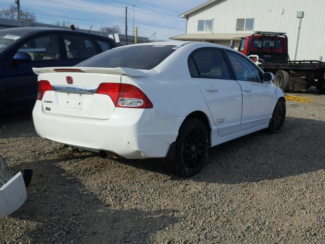 1HGFA15879L010808 - 2009 HONDA CIVIC EX WHITE photo 4