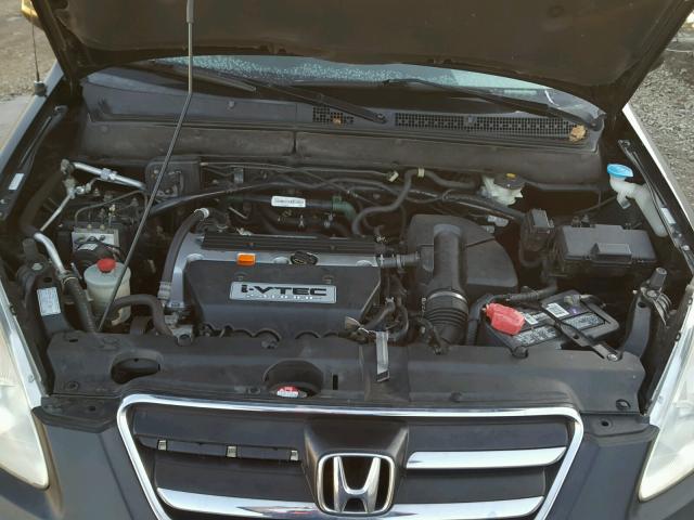 SHSRD78835U330599 - 2005 HONDA CR-V EX BLACK photo 7