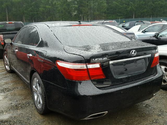 JTHBL46F075008176 - 2007 LEXUS LS 460 BLACK photo 3