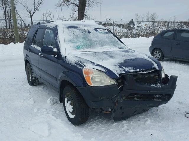 JHLRD78864C807533 - 2004 HONDA CR-V EX BLUE photo 1