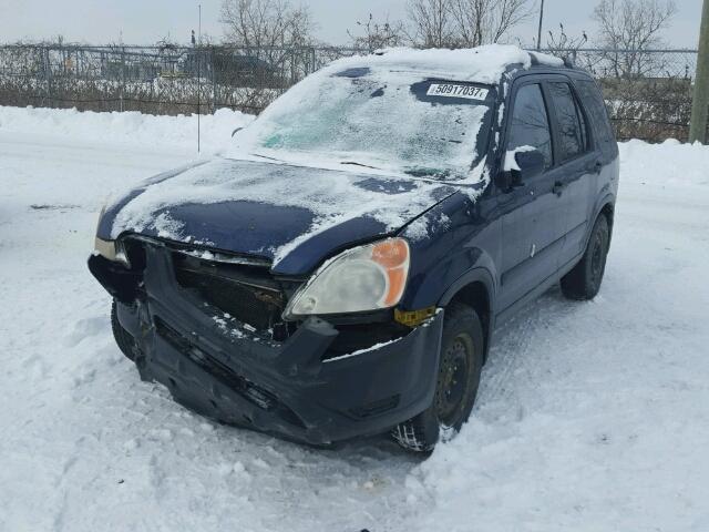 JHLRD78864C807533 - 2004 HONDA CR-V EX BLUE photo 2