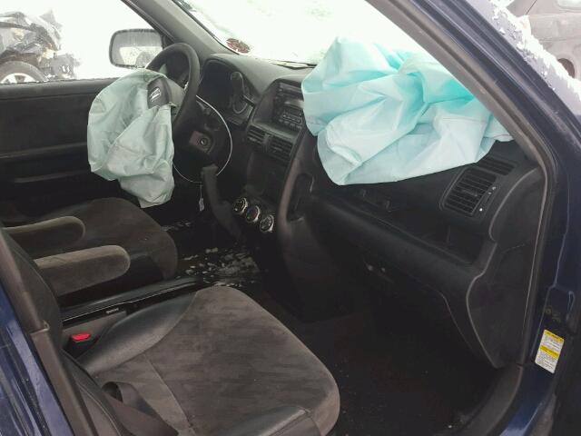 JHLRD78864C807533 - 2004 HONDA CR-V EX BLUE photo 5