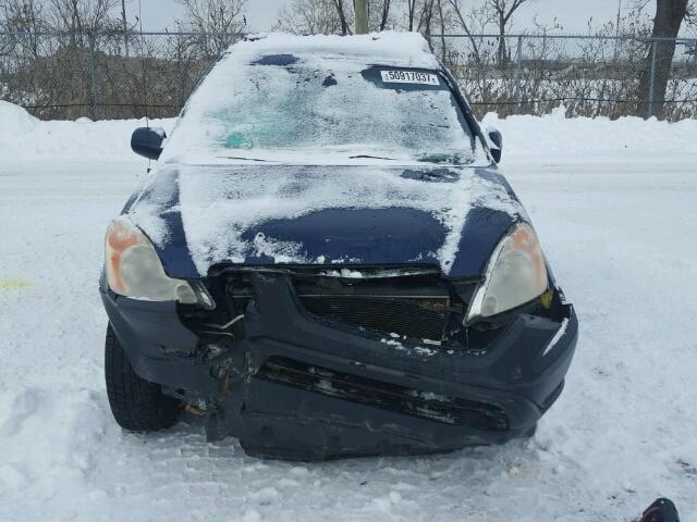 JHLRD78864C807533 - 2004 HONDA CR-V EX BLUE photo 9