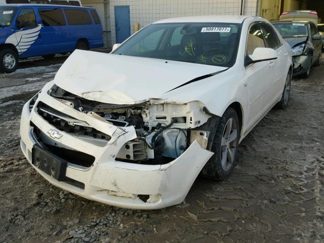 1G1ZJ57B484199222 - 2008 CHEVROLET MALIBU 2LT WHITE photo 2