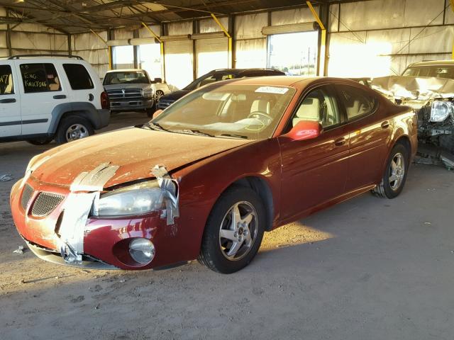 2G2WP522541356914 - 2004 PONTIAC GRAND PRIX ბურგუნდია ფოტო 2