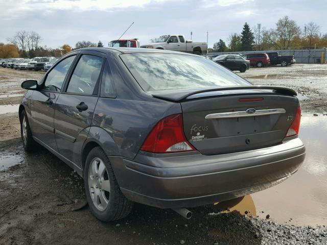 1FAFP38392W320963 - 2002 FORD FOCUS ZTS GRAY photo 3