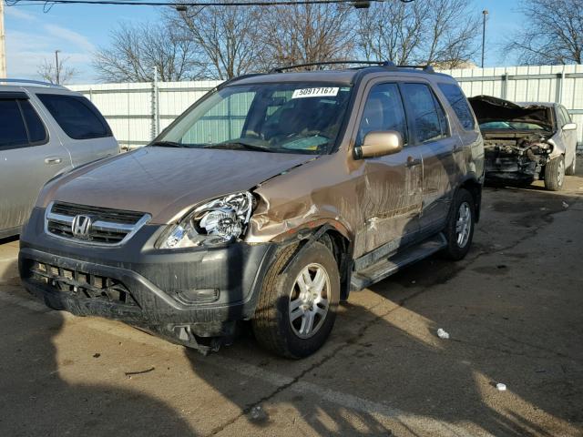 SHSRD78853U131048 - 2003 HONDA CR-V EX BEIGE photo 2