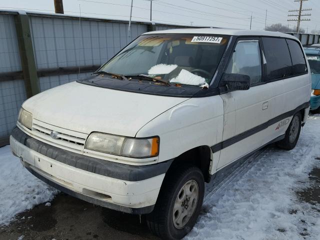 JM3LV5234S0716610 - 1995 MAZDA MPV WAGON WHITE photo 2