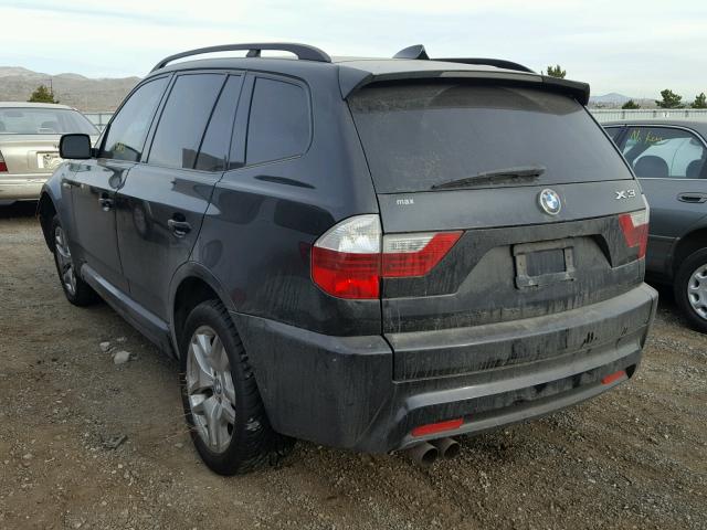 WBXPC93437WF15211 - 2007 BMW X3 3.0SI BLACK photo 3