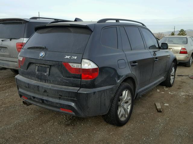 WBXPC93437WF15211 - 2007 BMW X3 3.0SI BLACK photo 4