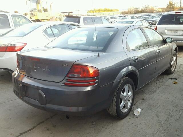 1B3EL46J45N689153 - 2005 DODGE STRATUS SX GRAY photo 4