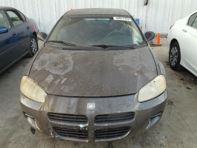 1B3EL46J45N689153 - 2005 DODGE STRATUS SX GRAY photo 9