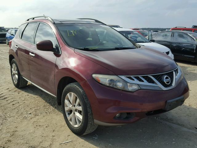 JN8AZ1MU9BW062580 - 2011 NISSAN MURANO S MAROON photo 1