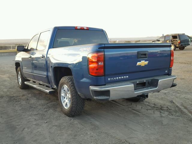 3GCUKREC8GG114109 - 2016 CHEVROLET SILVERADO BLUE photo 3