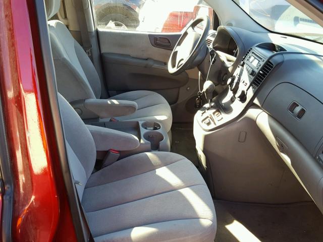 KNDMB233076168421 - 2007 KIA SEDONA EX RED photo 5