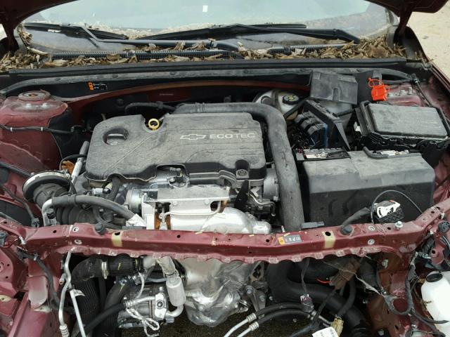 1G1ZB5ST9GF295167 - 2016 CHEVROLET MALIBU LS მუქწითელი ფოტო 7