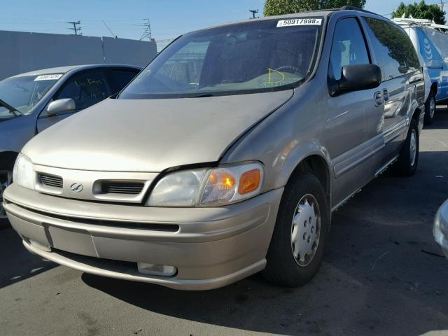 1GHDX03E5YD103871 - 2000 OLDSMOBILE SILHOUETTE BEIGE photo 2