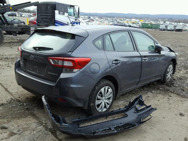 4S3GTAA63J3705955 - 2018 SUBARU IMPREZA CHARCOAL photo 4