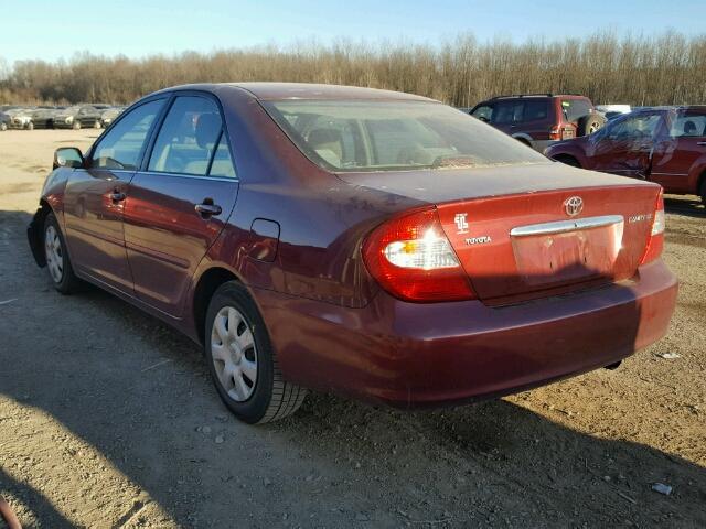 4T1BE32K94U264693 - 2004 TOYOTA CAMRY LE MAROON photo 3