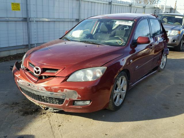 JM1BK343781134342 - 2008 MAZDA 3 HATCHBAC RED photo 2