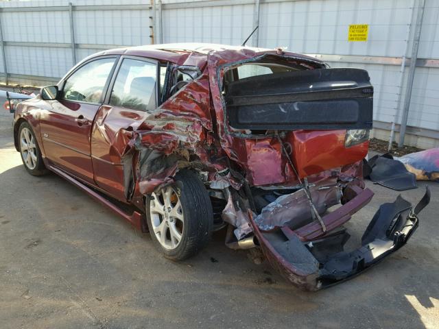 JM1BK343781134342 - 2008 MAZDA 3 HATCHBAC RED photo 3