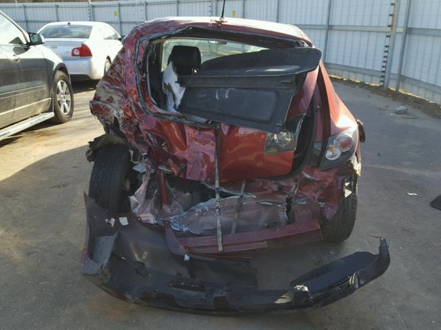 JM1BK343781134342 - 2008 MAZDA 3 HATCHBAC RED photo 9