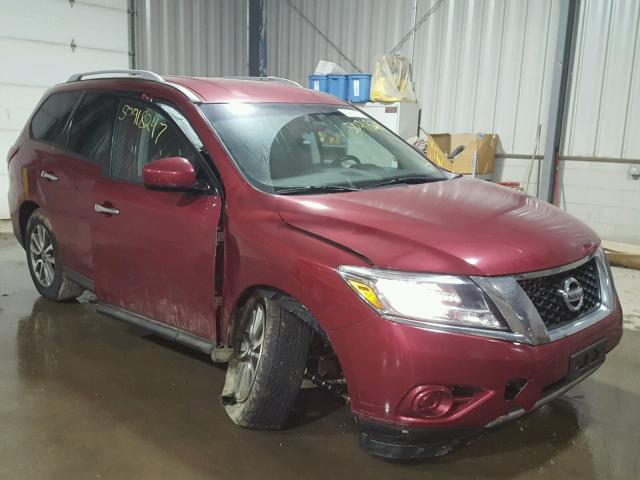 5N1AR2MM6EC651590 - 2014 NISSAN PATHFINDER MAROON photo 1