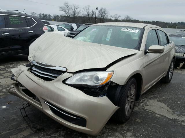 1C3CCBAB1DN689754 - 2013 CHRYSLER 200 LX GOLD photo 2