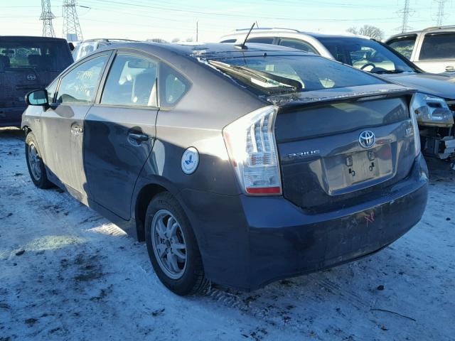 JTDKN3DU3B1448349 - 2011 TOYOTA PRIUS GRAY photo 3