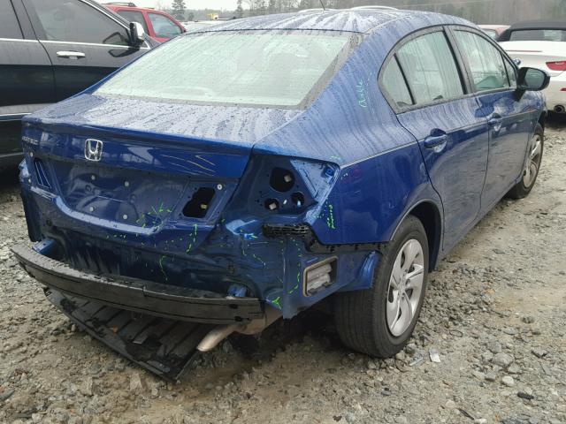 19XFB2F57EE048225 - 2014 HONDA CIVIC LX BLUE photo 9