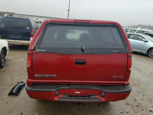 1GTDT19W618226276 - 2001 GMC SONOMA MAROON photo 6